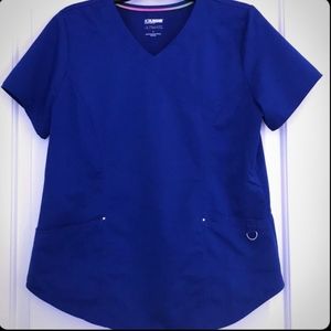 🍍Scrubstar Scrub top Galaxy blue. Size Med (NWOT)